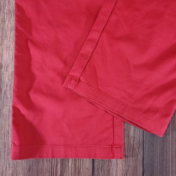 *Read Desc* St John Womens Size 4 Red 5 Pockets Straight Leg Pants Cotton Blend - Picture 6 of 15
